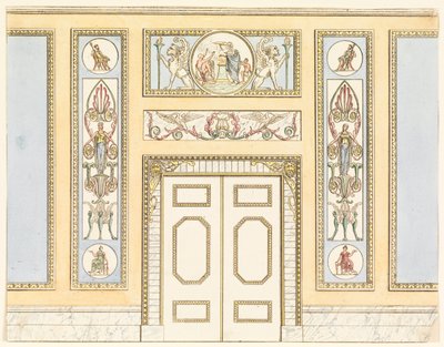 Mur latéral avec porte - Frederick Crace